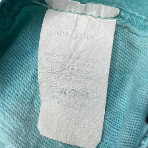 Sinful By Affliction Womens S Lace Tee Distressed Studded Wing Graphic Turquoise - Picture 4 of 16